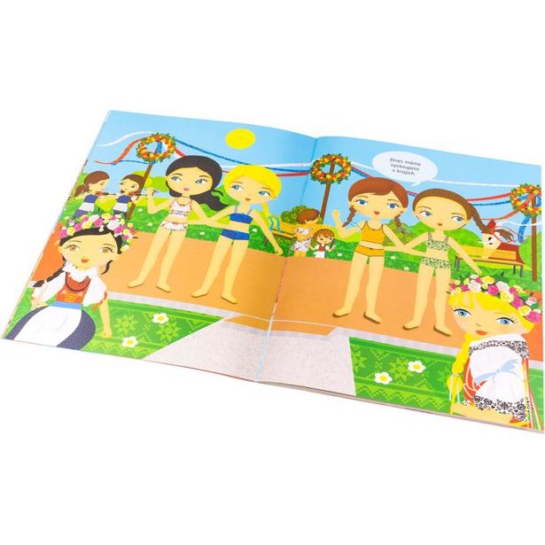 Šaty pro TEREZKU - kniha samolepek Baagl