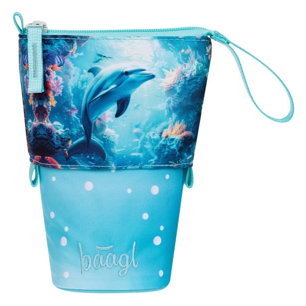 BAAGL Školní penál Pastelkovník Delfín GRS
