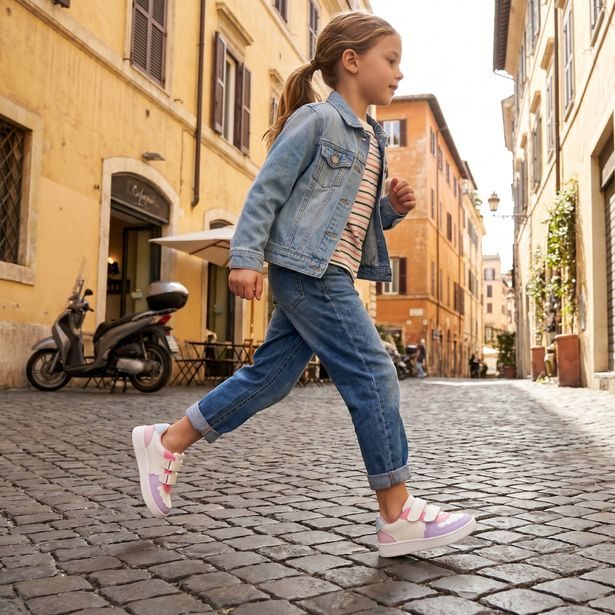 Bílé dívčí tenisky Geox Eclyper