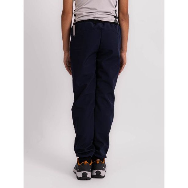 Unuo, Dětské softshellové kalhoty s fleecem Street Strong, Tm. Modročerná