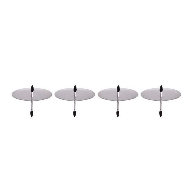 TORO DRŽÁK SVÍČKY DO ADVENTNÍCH VĚNCŮ 4KS,STŘÍBRNÁ, 6CM_hamashop