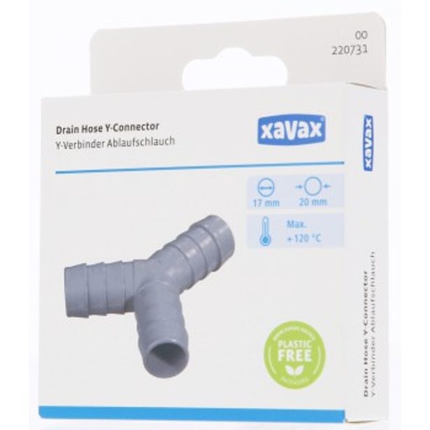 Xavax Y-spojka odtokových hadic, pro průměr 17 mm, baleno v blistru