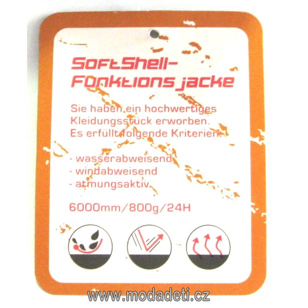 Dětská softschellová bunda Topo 60300690