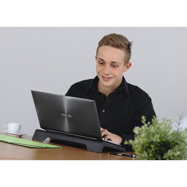 Hama chladicí stojan pro notebook Black, tichý, černý