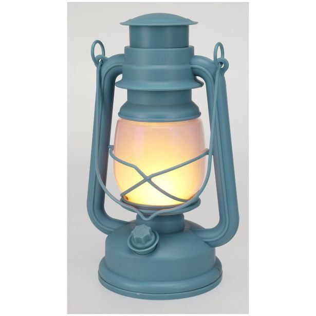 PROGARDEN Lucerna s LED plamenem 24 cm modrá KO-CX2000500modr