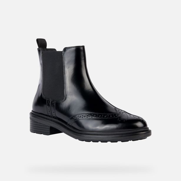 Černá dámská kotníková obuv Geox Walk Pleasure