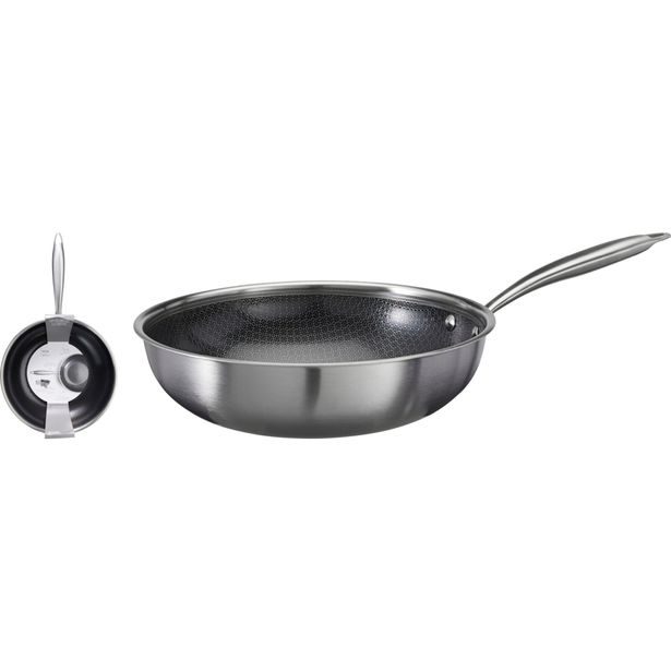 SIAKI HUISHOUD Pánev wok nerez 28cm KO-C85000480
