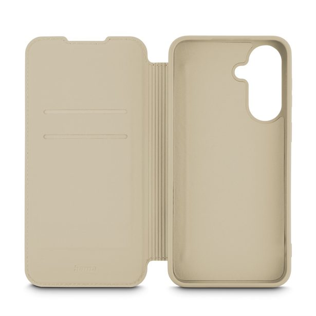 Hama Fantastic Feel, pouzdro-knížka pro Samsung Galaxy A37 5G, hebký povrch, béžové
