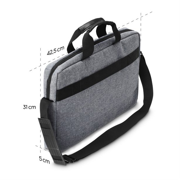 Hama Genua, brašna na notebook, do 40 cm (15,6"), šedá
