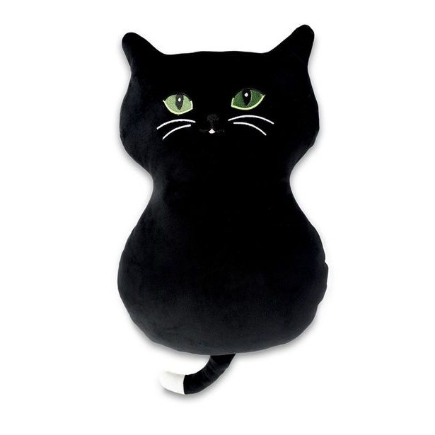 KOČKA VELKÉ OČI černá 35 cm
