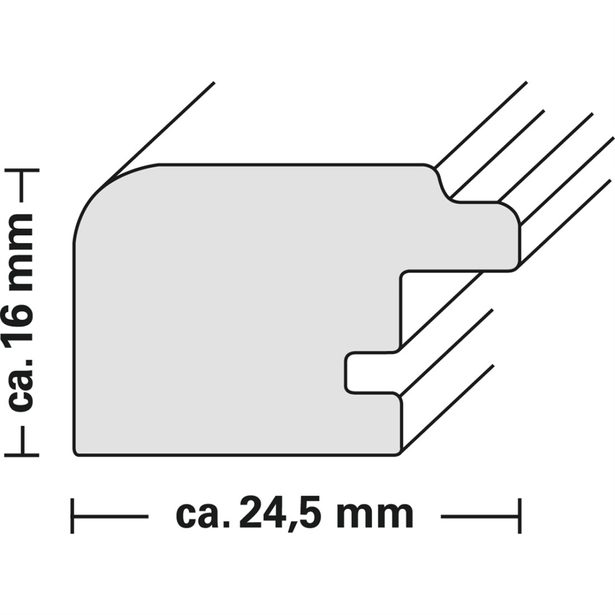 Hama rámeček plastový LIMA, dub, 30x40 cm