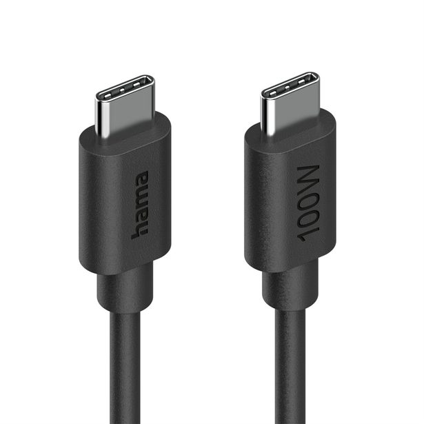 Hama USB-C 2.0 kabel, 1,5 m, 100 W, Ecosential