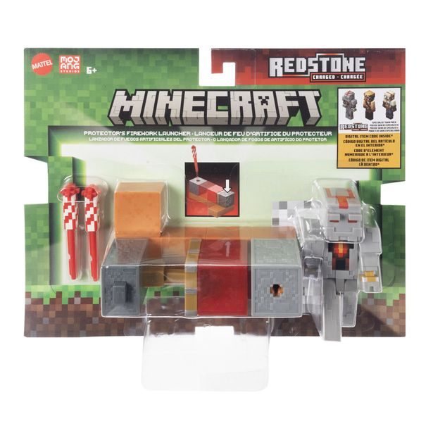 Minecraft 8CM FIGURKA S HERNÍ AKCÍ - FIREWORK LAUNCHER