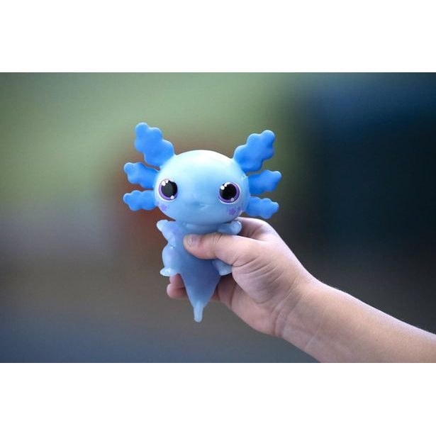 ANIMAGIC Svítící Axolotl do vody - modrý