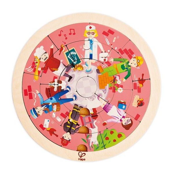 Puzzle-Povolání v kruhu