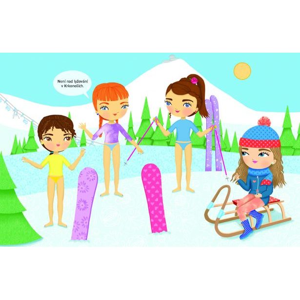 Šaty pro TEREZKU ─ Kniha samolepek Baagl