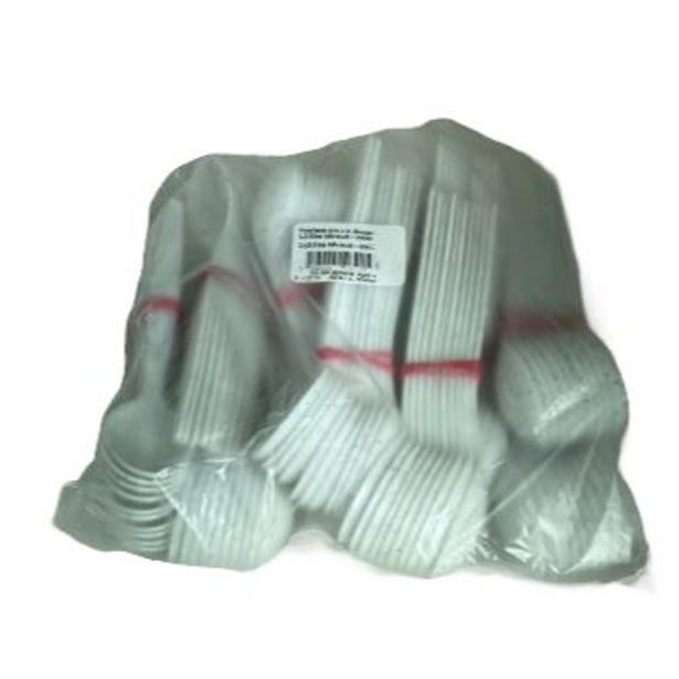 lžíce 10ks káva, sada 100ks, bílá/mramor, plast