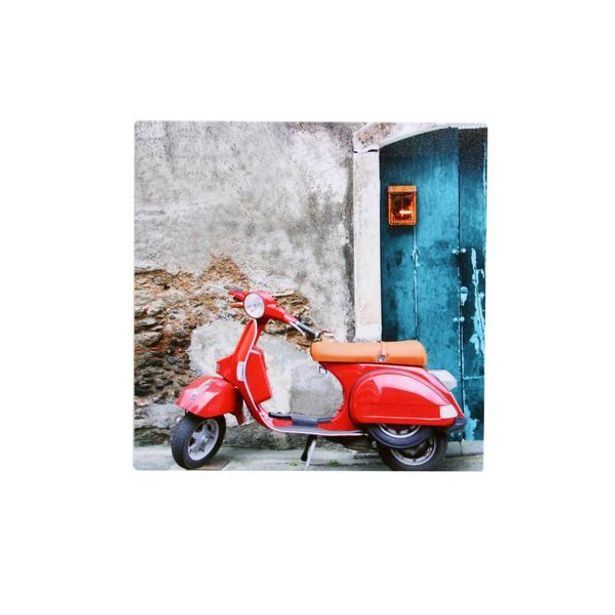 TORO OBRAZ "MOTORKA", TISK NA PLÁTNĚ, 20X20CM_hamashop