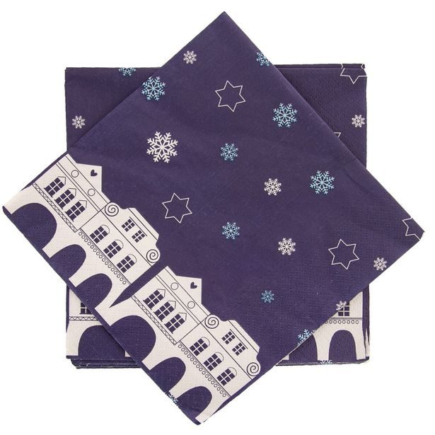 Ubrousek papír DOMKY 20 ks 33x33 cm