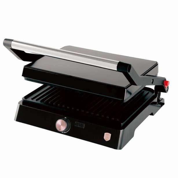 BERLINGERHAUS Elektrický kontaktní gril s nepřilnavým povrchem Black Rose Collection BH-9492