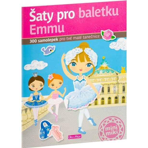 Šaty pro baletku EMMU – Kniha samolepek Baagl