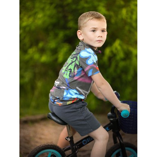 Unuo, Dětský funkční cyklodres, Khaki, Fantazie