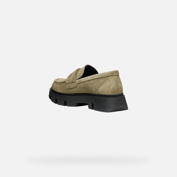 Khaki dámské mokasíny Geox Vilde