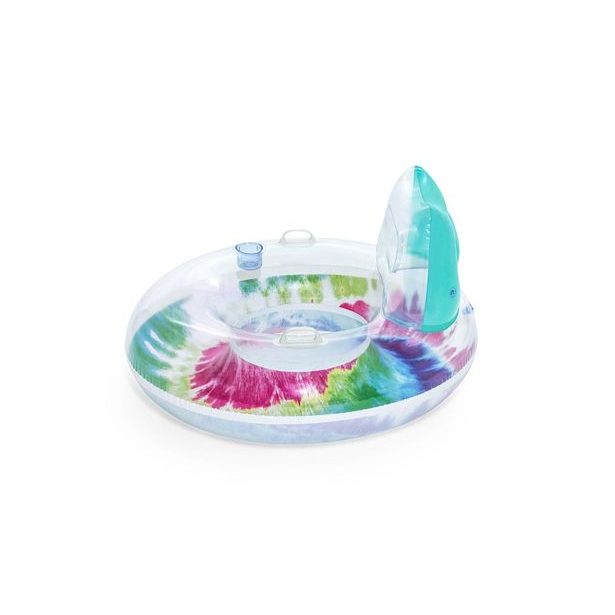 Bestway Nafukovací kruh/křeslo s úchyty Tie Dye, 118x117 cm