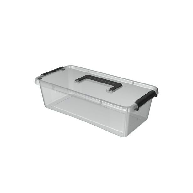 box 6,00l SIMPLE-1413, 40x20x11cm,rukojeť,transp.plast