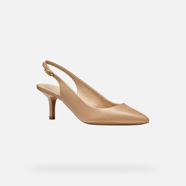 Béžové dámské lodičky Geox Kleopy