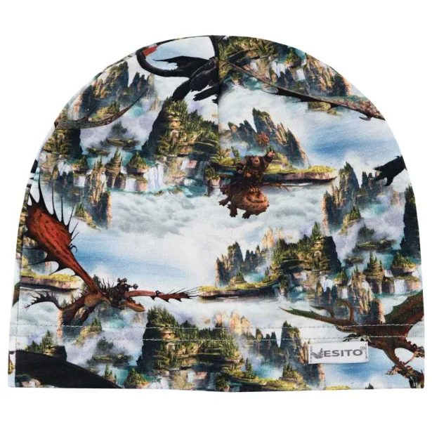 ESITO Dětská čepice Draci - modrá