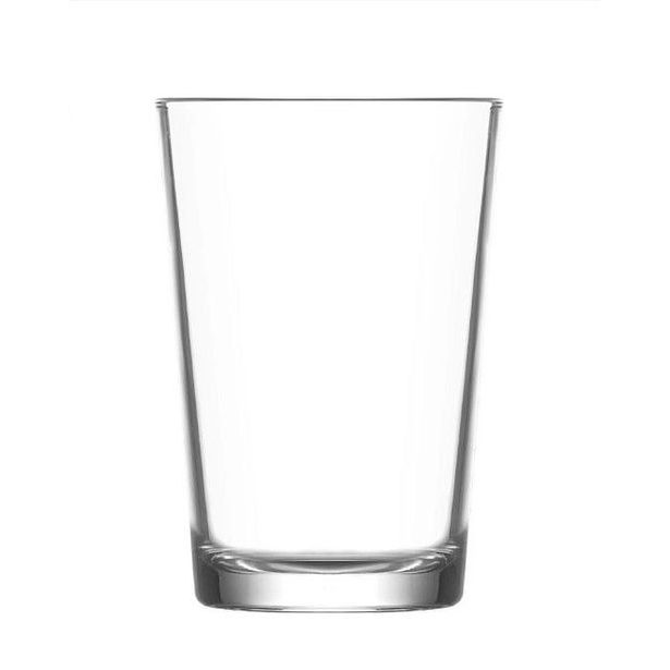 sklen. 205ml, 6ks, LARA, d38x99mm,hladká, kónická, voda