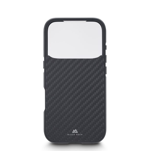 Black Rock 360° Glass, kryt pro Apple iPhone 17 Pro, skleněný, přední + zadní díl, karbonová úprava