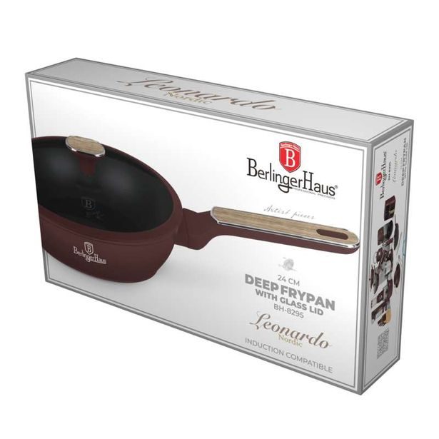 BERLINGERHAUS Pánev hluboká s poklicí 24 cm Leonardo Nordic Collection BH-8295