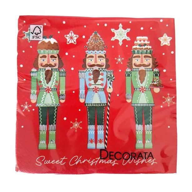 PROCOS UBROUSKY VÁNOČNÍ PŘÁNÍ 3VRSTVÉ 33X33CM