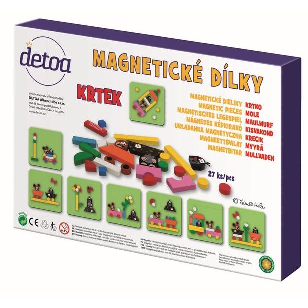 Magnetické dílky Krtek mini