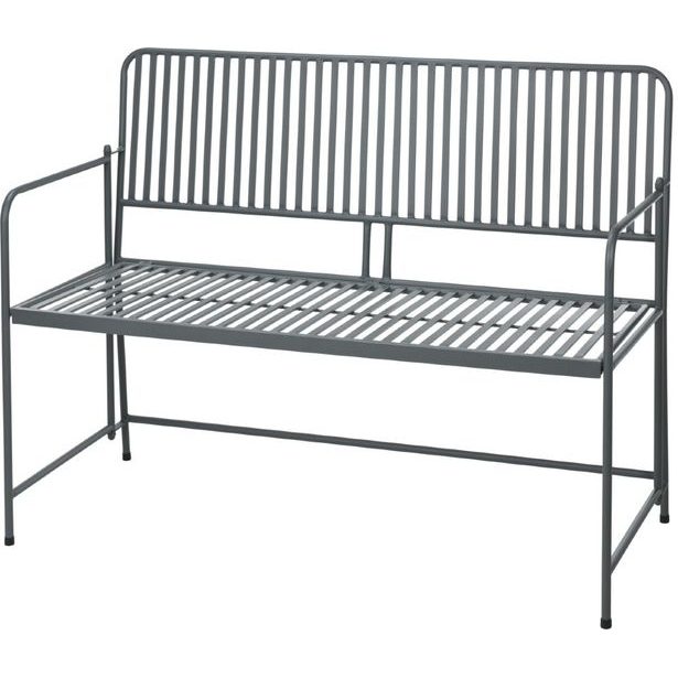 PROGARDEN Zahradní lavice BISTRO 118 cm antracit KO-X71000570