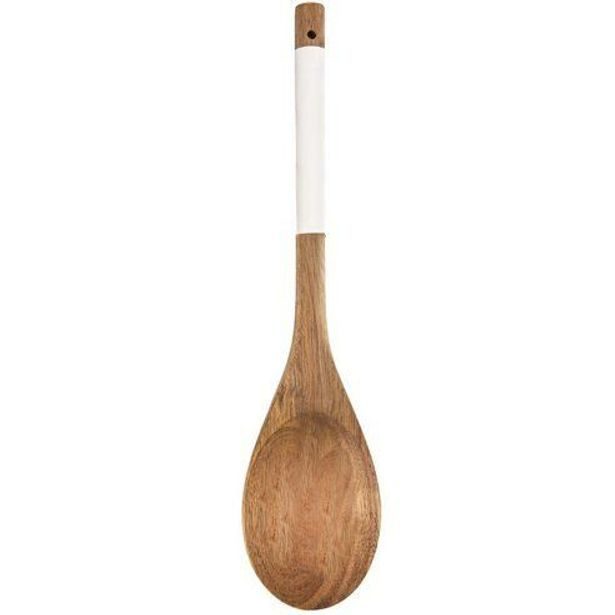 vařečka 30cm oválná WHITELINE, dřevo Akácie