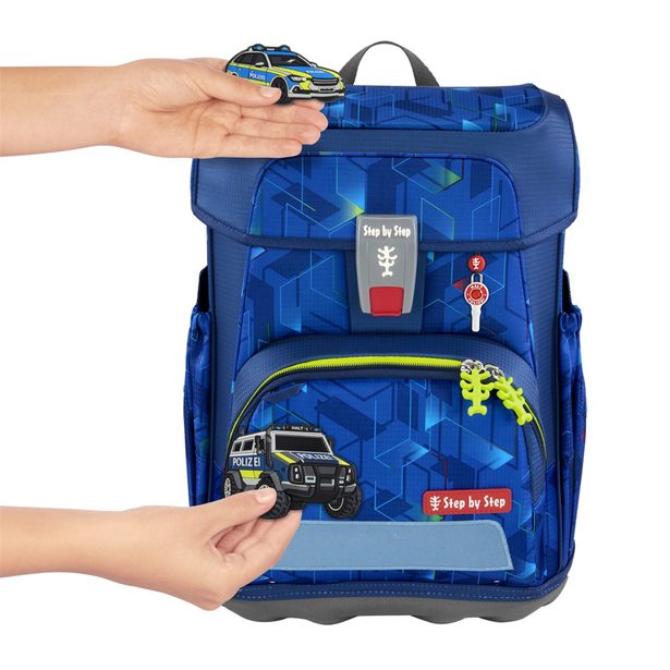 Doplňková sada obrázků MAGIC MAGS, Police Truck Charly, pro aktovky a batohy Step by Step