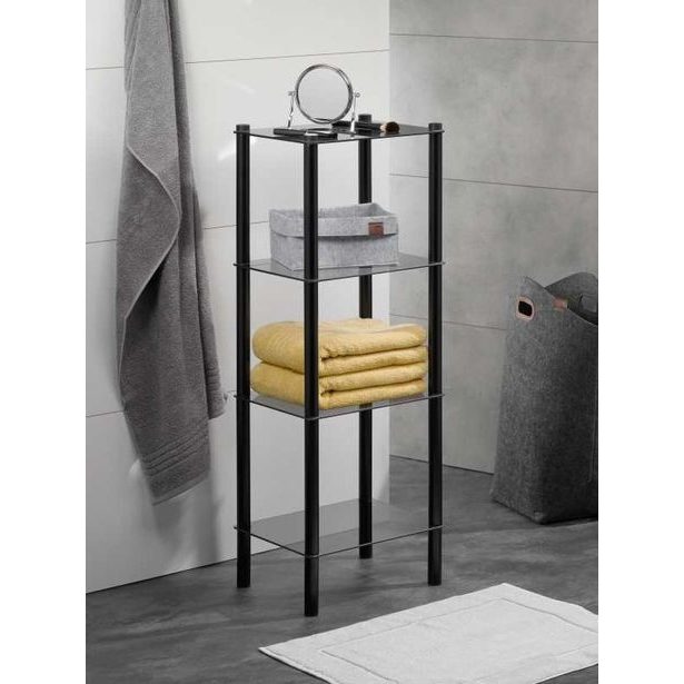 KELA Police Lars kovová černá 4 patra KL-24228