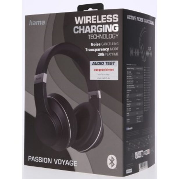 Hama Bluetooth sluchátka Passion Voyage, uzavřená, ANC, Qi