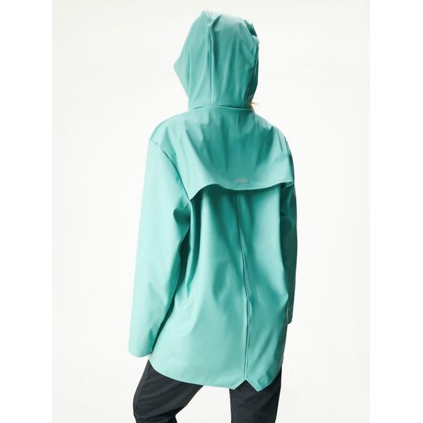 Unuo Dámský nepromokavý kabát bez zateplení, Zelená