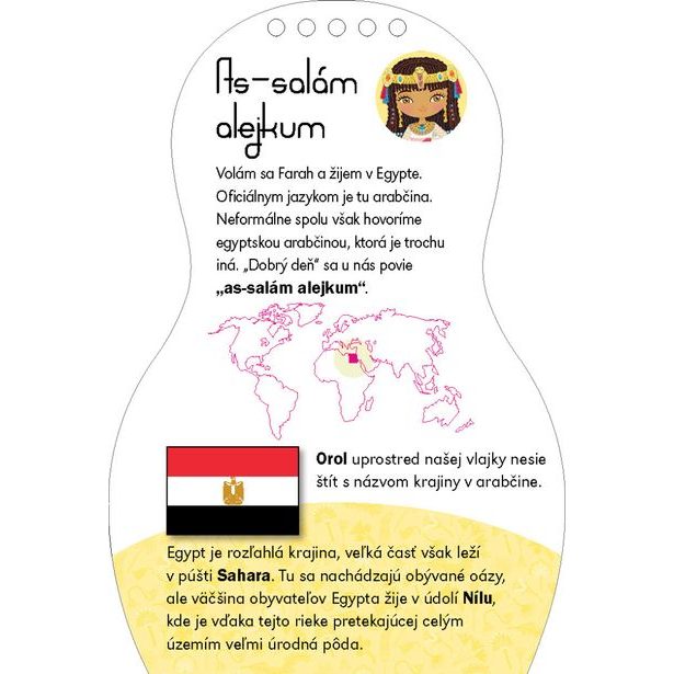 Obliekame egyptské bábiky FARAH – Maľovanky Baagl