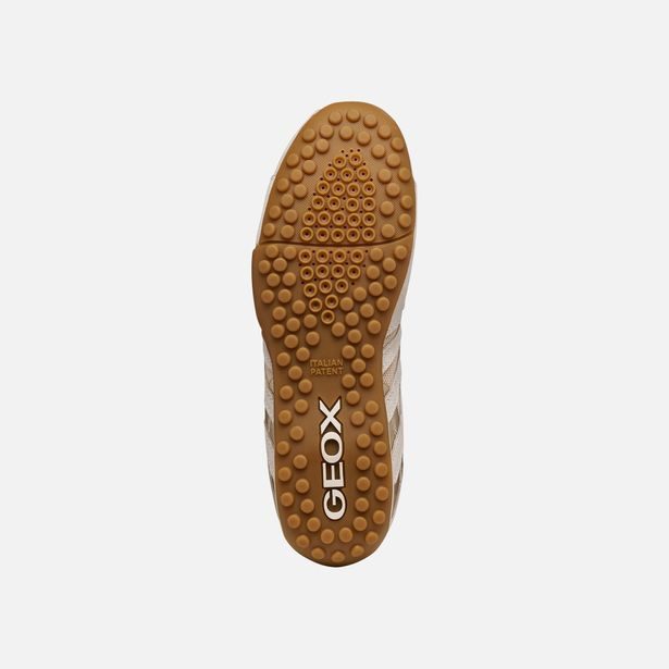 Béžové dámské tenisky Geox Snake Original