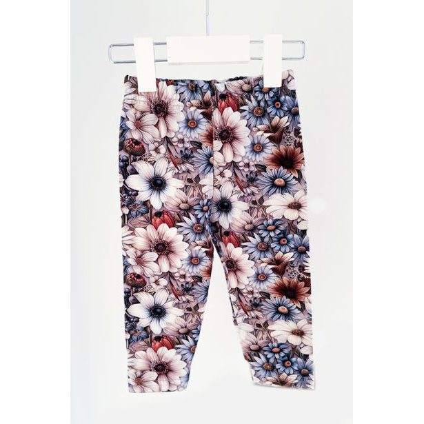 3/4 Legíny Lily Grey květy