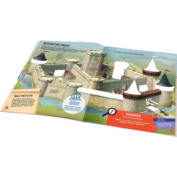 MISE STŘEDOVĚK – Pátrej a lušti se samolepkami