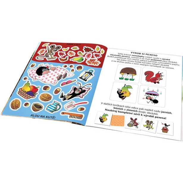 KRTEK a PODZIM ─ Kniha samolepek