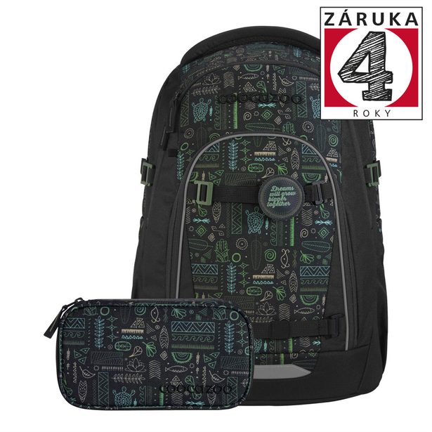 Školní batoh coocazoo MATE, Humedica, Free Spirit - 3 dílný set, AGR certifikát