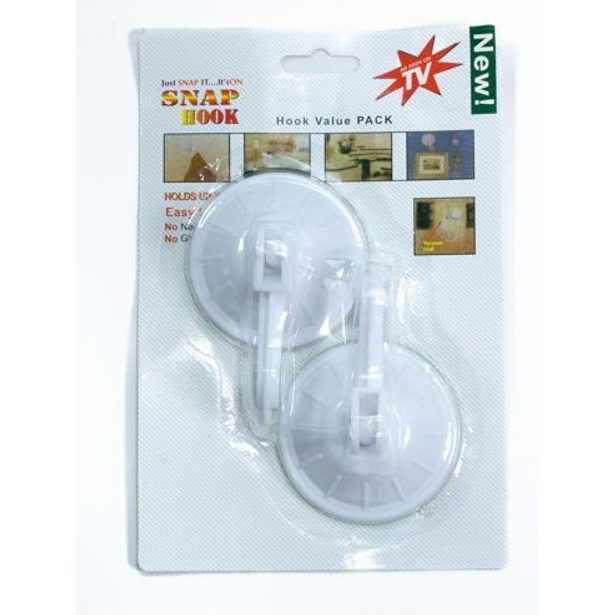 háček s přísavkou- 2ks-d7,0cm s páčkou, plast