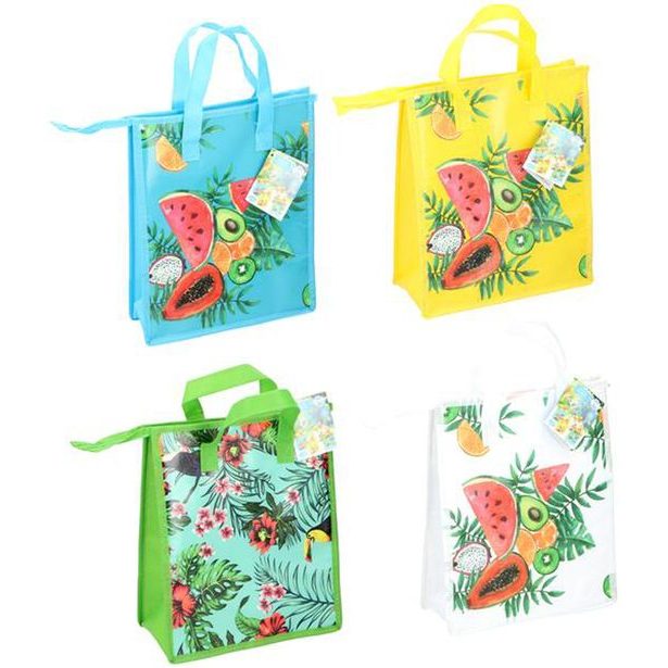 TAŠKA CHLADÍCI NA ZIP 32X27X13CM 8L ASSORT